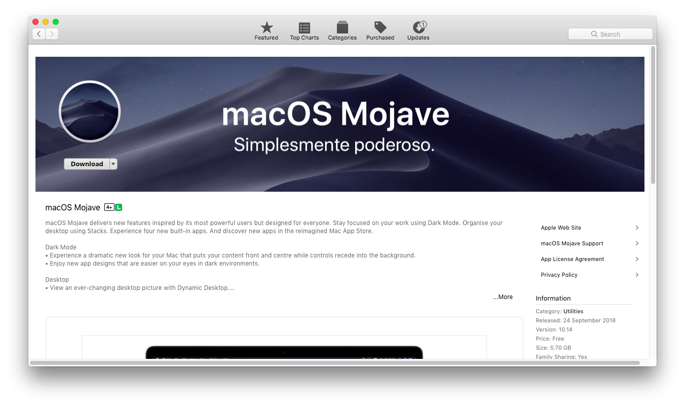 Mojave for ipod download